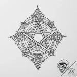 Tattoo sketch pentagram, tattoo flash sheet d… – tattoo sketch (№1756258063_0, 27.08.2025 01:27) — tattoovalue.net
