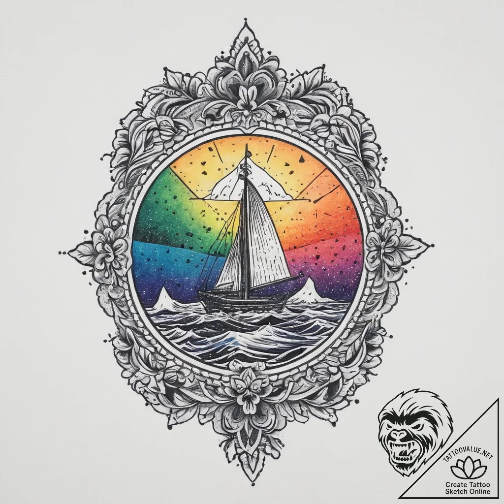 Tattoo sketch oasis, tattoo sketch design, ol... - tattoo sketch (№1756258459_0, 27.08.2025 01:34) — tattoovalue.net