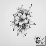 Tattoo sketch bellflower, artistic tattoo ske… – tattoo sketch (№1756259250_0, 27.08.2025 01:47) — tattoovalue.net
