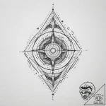 Tattoo sketch cosmic past, artistic tattoo sk… – tattoo sketch (№1756260039_0, 27.08.2025 02:00) — tattoovalue.net