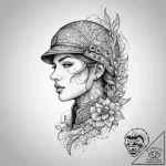 Tattoo sketch soldier with a needle, tattoo f… – tattoo sketch (№1756260630_0, 27.08.2025 02:10) — tattoovalue.net