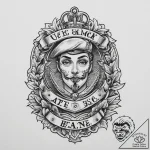 Tattoo sketch jeans with a buckle, tattoo ske… – tattoo sketch (№1756261618_0, 27.08.2025 02:26) — tattoovalue.net