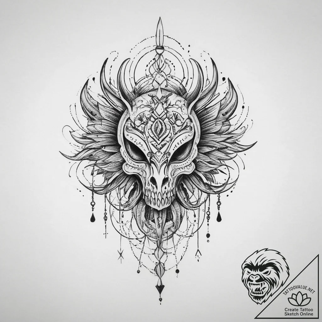 Tattoo sketch whimsical tattoo, concept art f... - tattoo sketch (№1756263624_0, 27.08.2025 03:00) — tattoovalue.net