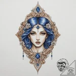 Tattoo sketch sapphire, tattoo drawing outlin… – tattoo sketch (№1756264430_0, 27.08.2025 03:13) — tattoovalue.net