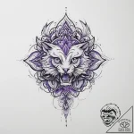 Tattoo sketch purple – tattoo sketch (№1756264827_0, 27.08.2025 03:20) — tattoovalue.net