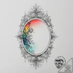 Tattoo sketch vintage mirror tattoo, tattoo l… – tattoo sketch (№1756265437_0, 27.08.2025 03:30) — tattoovalue.net