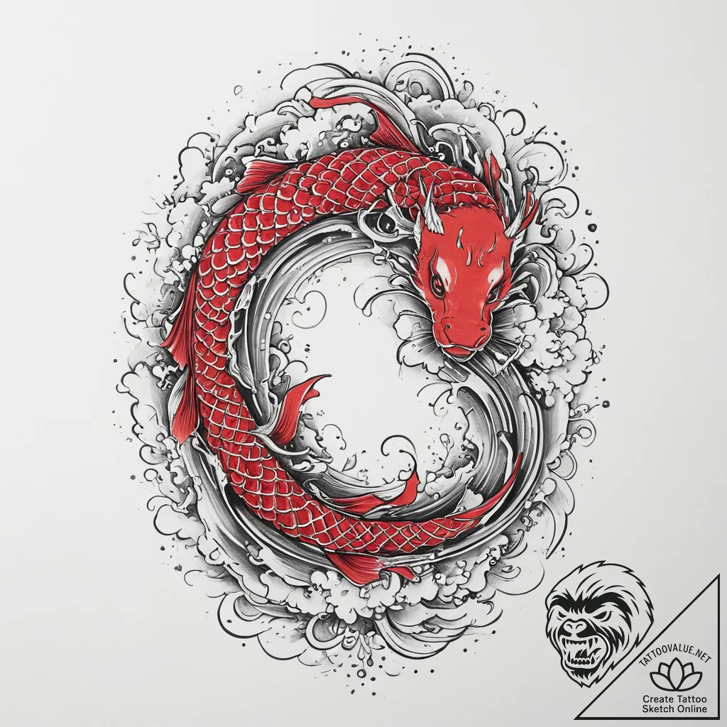 Tattoo sketch honeysuckle, concept art for ta... - tattoo sketch (№1756266856_0, 27.08.2025 03:54) — tattoovalue.net