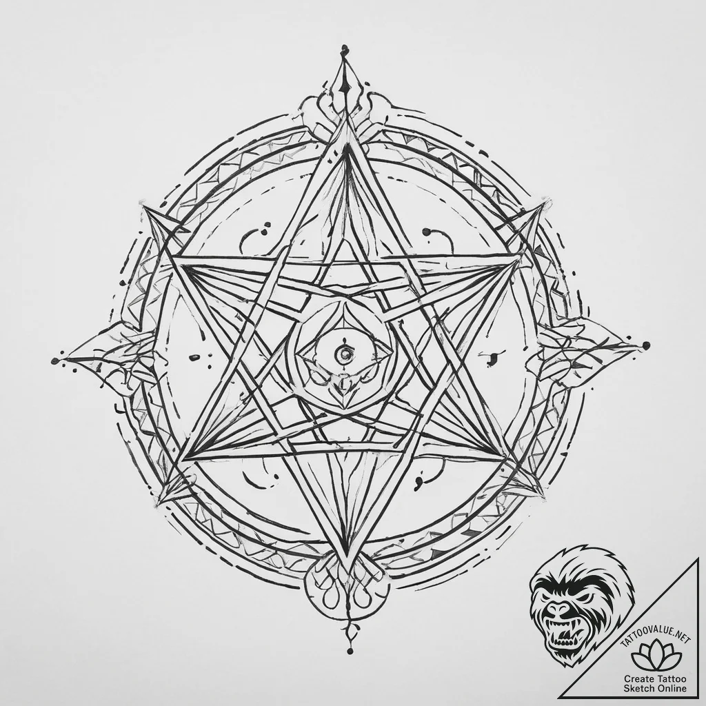 Tattoo sketch sephirot kabbalah, concept art... - tattoo sketch (№1756267865_0, 27.08.2025 04:11) — tattoovalue.net