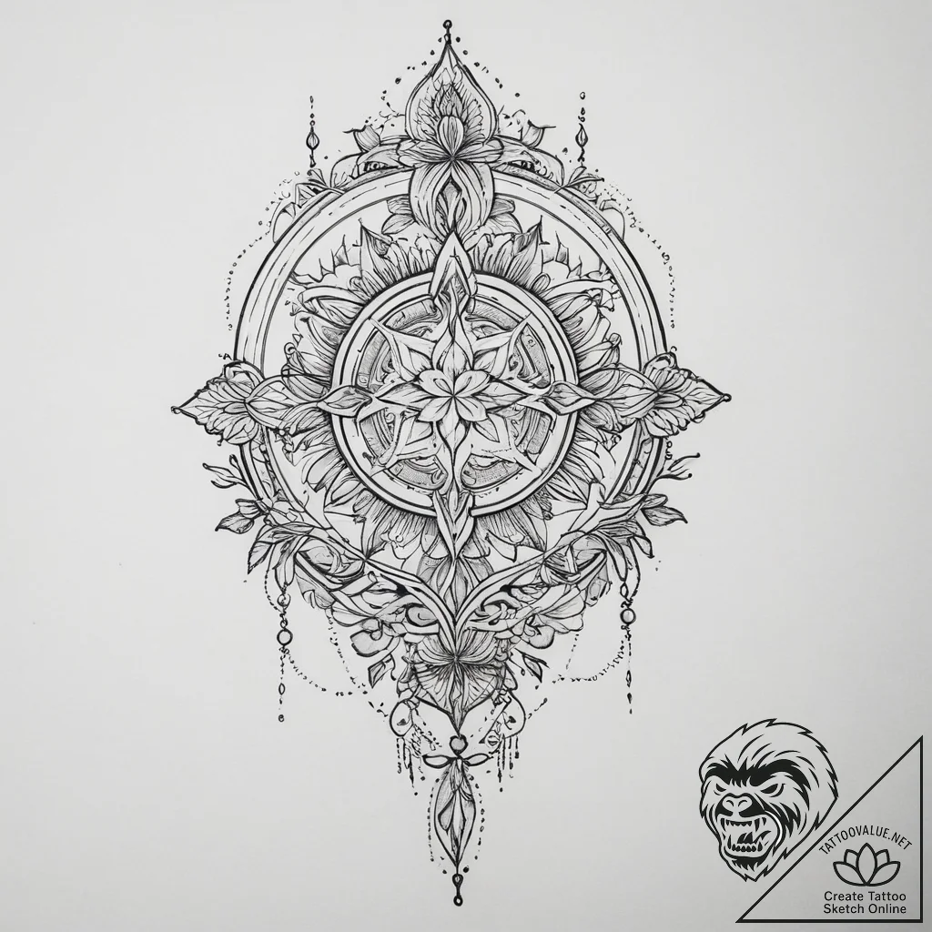 Tattoo sketch journey, tattoo drawing outline... - tattoo sketch (№1756269282_0, 27.08.2025 04:34) — tattoovalue.net