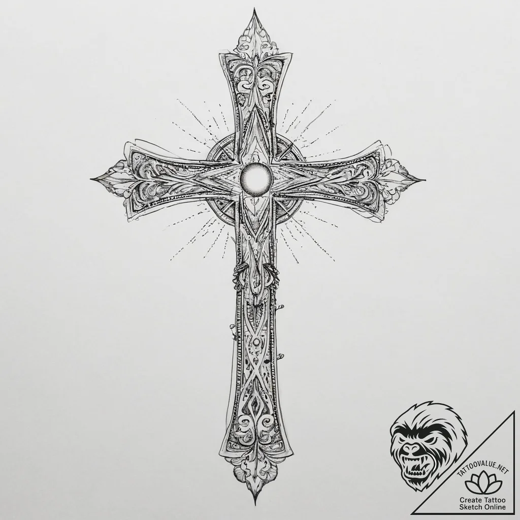 Tattoo sketch cosmic tale, artistic tattoo sk... - tattoo sketch (№1756269683_0, 27.08.2025 04:41) — tattoovalue.net