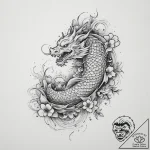 Tattoo sketch a symbolic plant, tattoo line a… – tattoo sketch (№1756270490_0, 27.08.2025 04:54) — tattoovalue.net
