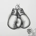 Tattoo sketch boxing boxing gloves, ink illus… – tattoo sketch (№1756270897_0, 27.08.2025 05:01) — tattoovalue.net