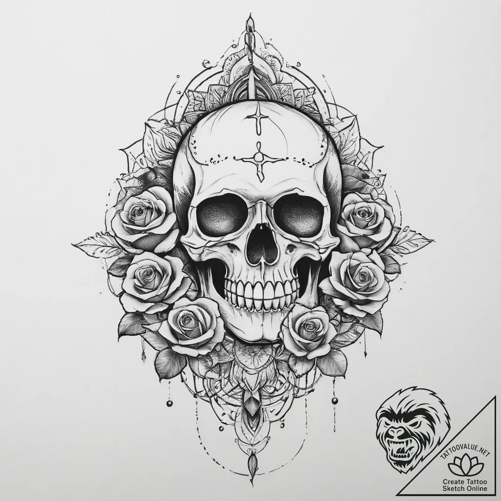 Tattoo sketch sacred lore, tattoo flash sheet... - tattoo sketch (№1756273096_0, 27.08.2025 05:38) — tattoovalue.net