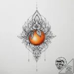 Tattoo sketch orange – tattoo sketch (№1756276642_0, 27.08.2025 06:37) — tattoovalue.net