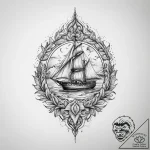 Tattoo sketch mystical land, ink illustration… – tattoo sketch (№1756277035_0, 27.08.2025 06:43) — tattoovalue.net
