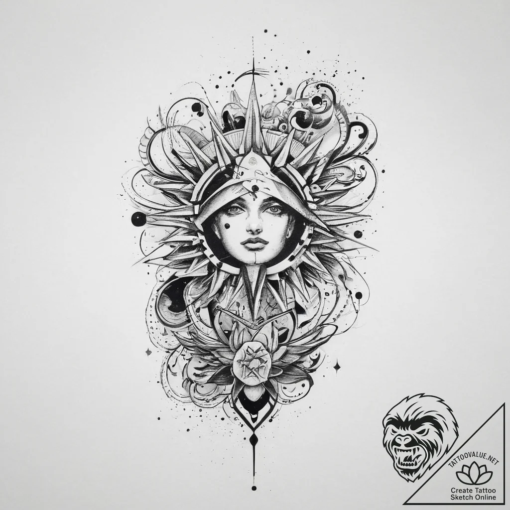 Tattoo sketch cosmic hope, tattoo flash sheet... - tattoo sketch (№1756277626_0, 27.08.2025 06:53) — tattoovalue.net