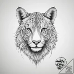 Tattoo sketch тонкие линии в виде животного – tattoo sketch (№1756277824_0, 27.08.2025 06:57) — tattoovalue.net