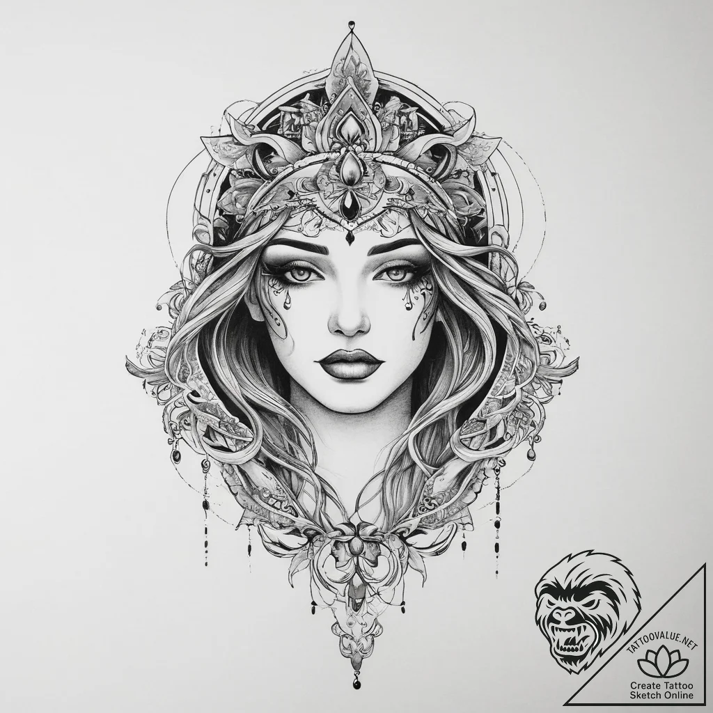 Tattoo sketch phantom, concept art for tattoo... - tattoo sketch (№1756278220_0, 27.08.2025 07:03) — tattoovalue.net