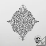 Tattoo sketch sacred representation, tattoo s… – tattoo sketch (№1756279801_0, 27.08.2025 07:30) — tattoovalue.net