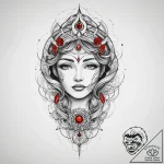 Tattoo sketch cosmic scene, tattoo line art,… – tattoo sketch (№1756280389_0, 27.08.2025 07:39) — tattoovalue.net