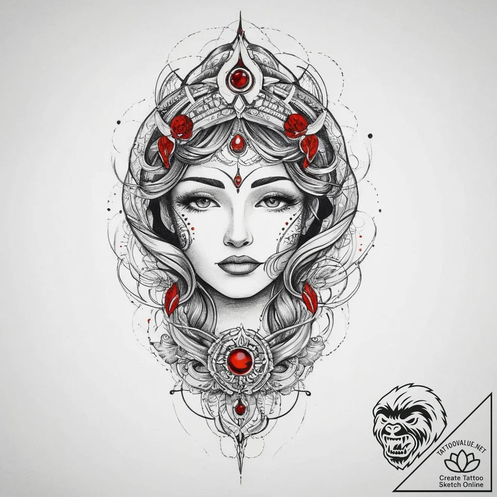 Tattoo sketch cosmic scene, tattoo line art,... - tattoo sketch (№1756280389_0, 27.08.2025 07:39) — tattoovalue.net
