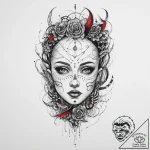 Tattoo sketch changeling form, tattoo flash s… – tattoo sketch (№1756280983_0, 27.08.2025 07:49) — tattoovalue.net