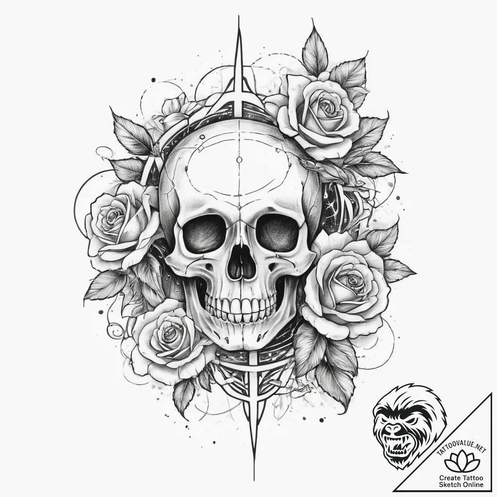 Tattoo sketch cosmic universe, tattoo sketch... - tattoo sketch (№1756281181_0, 27.08.2025 07:53) — tattoovalue.net