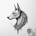 Tattoo sketch anubis with scales – tattoo sketch (№1756282761_0, 27.08.2025 08:19) — tattoovalue.net