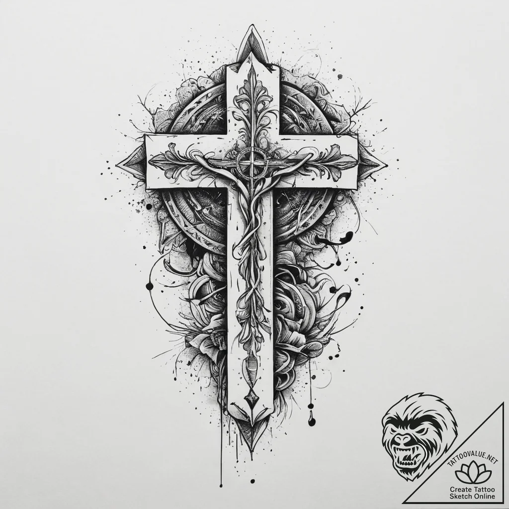 Tattoo sketch spiritual dimension, tattoo fla... - tattoo sketch (№1756284733_0, 27.08.2025 08:52) — tattoovalue.net