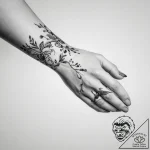 Tattoo sketch hands with a document, tattoo s… – tattoo sketch (№1756284928_0, 27.08.2025 08:55) — tattoovalue.net