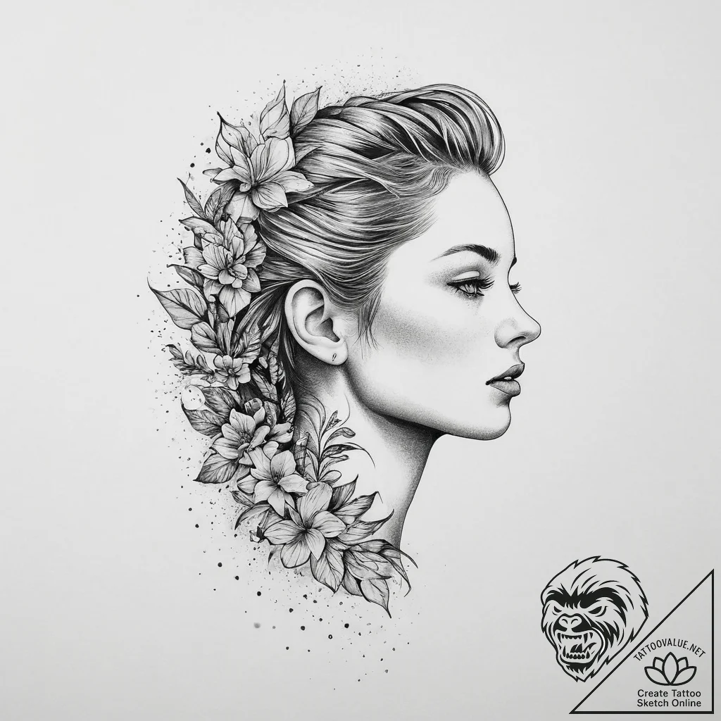 Tattoo sketch breath, ink illustration for ta... - tattoo sketch (№1756289674_0, 27.08.2025 10:14) — tattoovalue.net