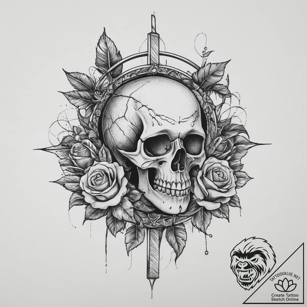 Tattoo sketch fan tattoo, artistic tattoo ske... - tattoo sketch (№1756289872_0, 27.08.2025 10:17) — tattoovalue.net