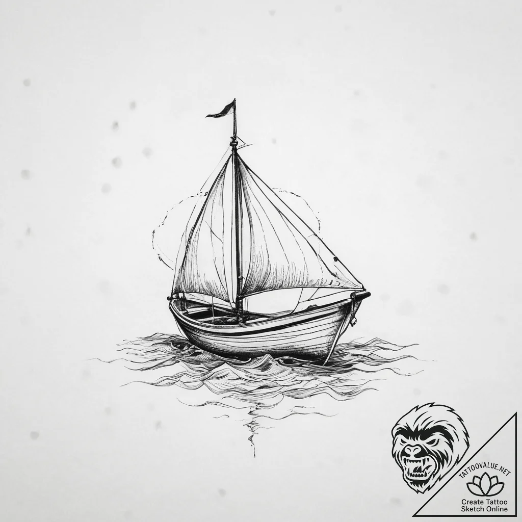Tattoo sketch узор в виде лодки, tattoo flash... - tattoo sketch (№1756290463_0, 27.08.2025 10:27) — tattoovalue.net