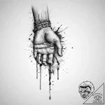 Tattoo sketch hands with a chain, tattoo sket… – tattoo sketch (№1756291645_0, 27.08.2025 10:47) — tattoovalue.net