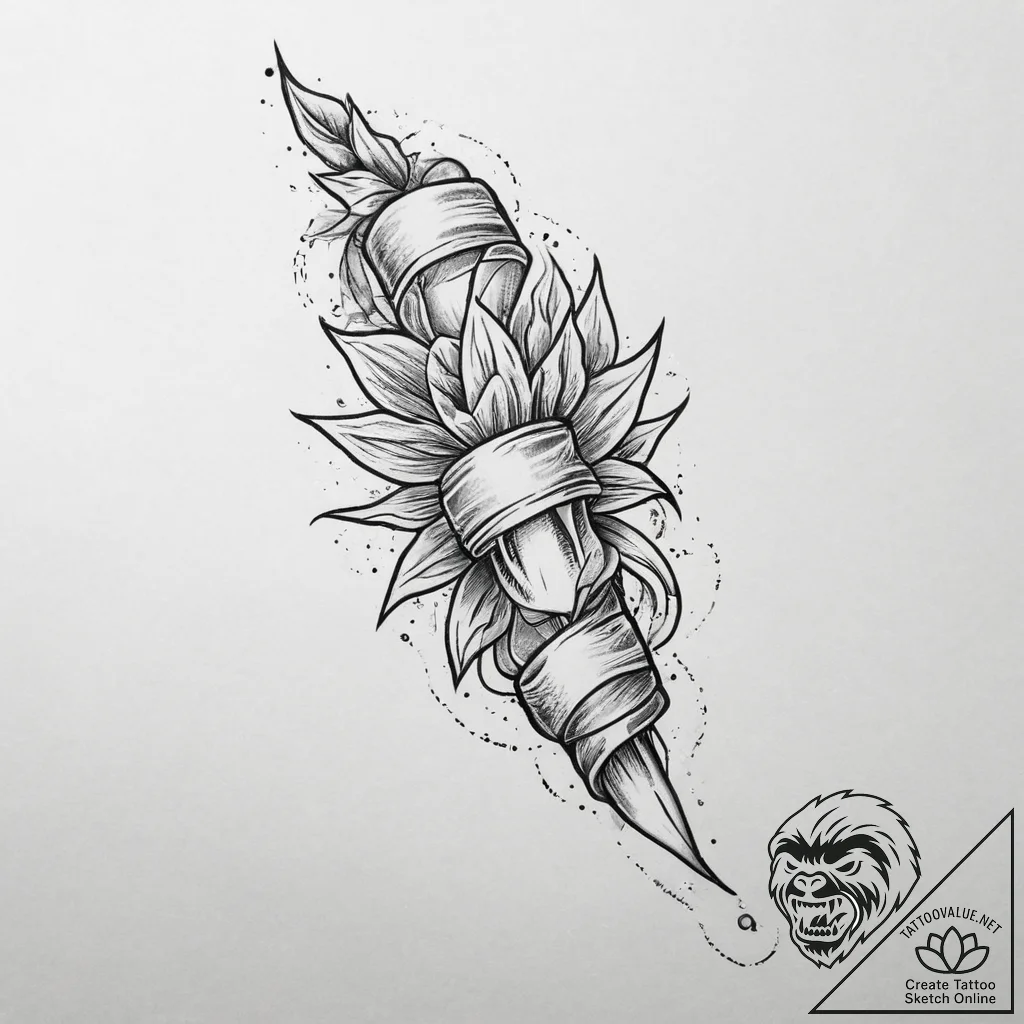 нью-скул (new school), tattoo sketch design,... - tattoo sketch (№1756291843_0, 27.08.2025 10:50) — tattoovalue.net