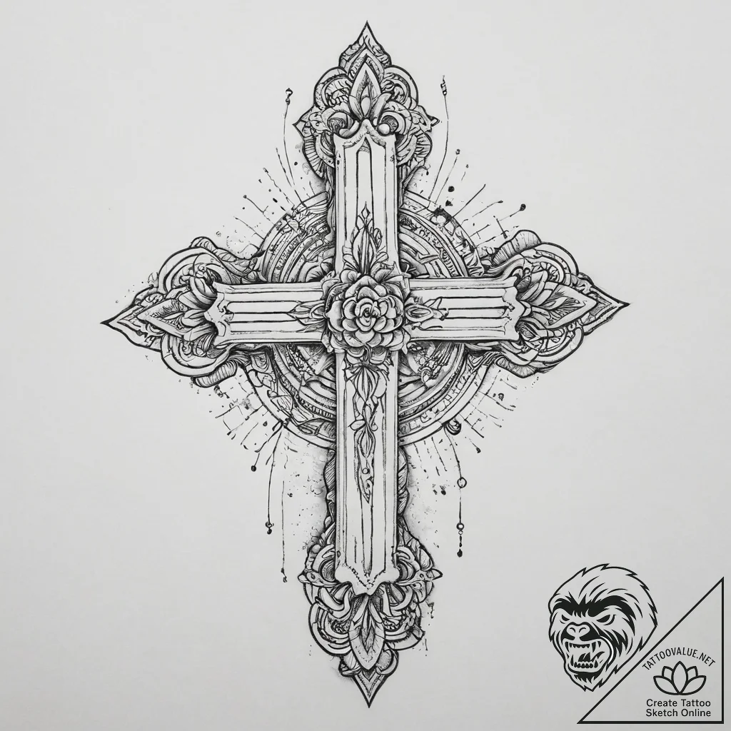 Tattoo sketch spiritual person, tattoo flash... - tattoo sketch (№1756292835_0, 27.08.2025 11:07) — tattoovalue.net