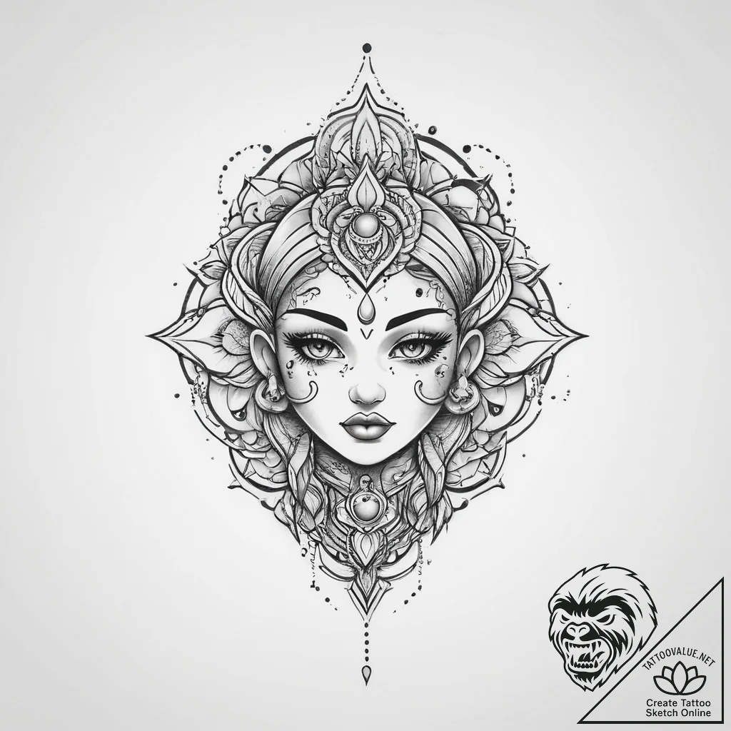 Tattoo sketch spiritual sketch, tattoo line a... - tattoo sketch (№1756293625_0, 27.08.2025 11:20) — tattoovalue.net