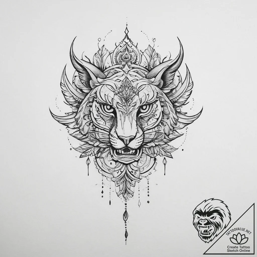 Tattoo sketch elegant tattoo - tattoo sketch (№1756293822_0, 27.08.2025 11:23) — tattoovalue.net