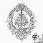 Tattoo sketch slavic embroidery pattern with… – tattoo sketch (№1756294221_0, 27.08.2025 11:30) — tattoovalue.net