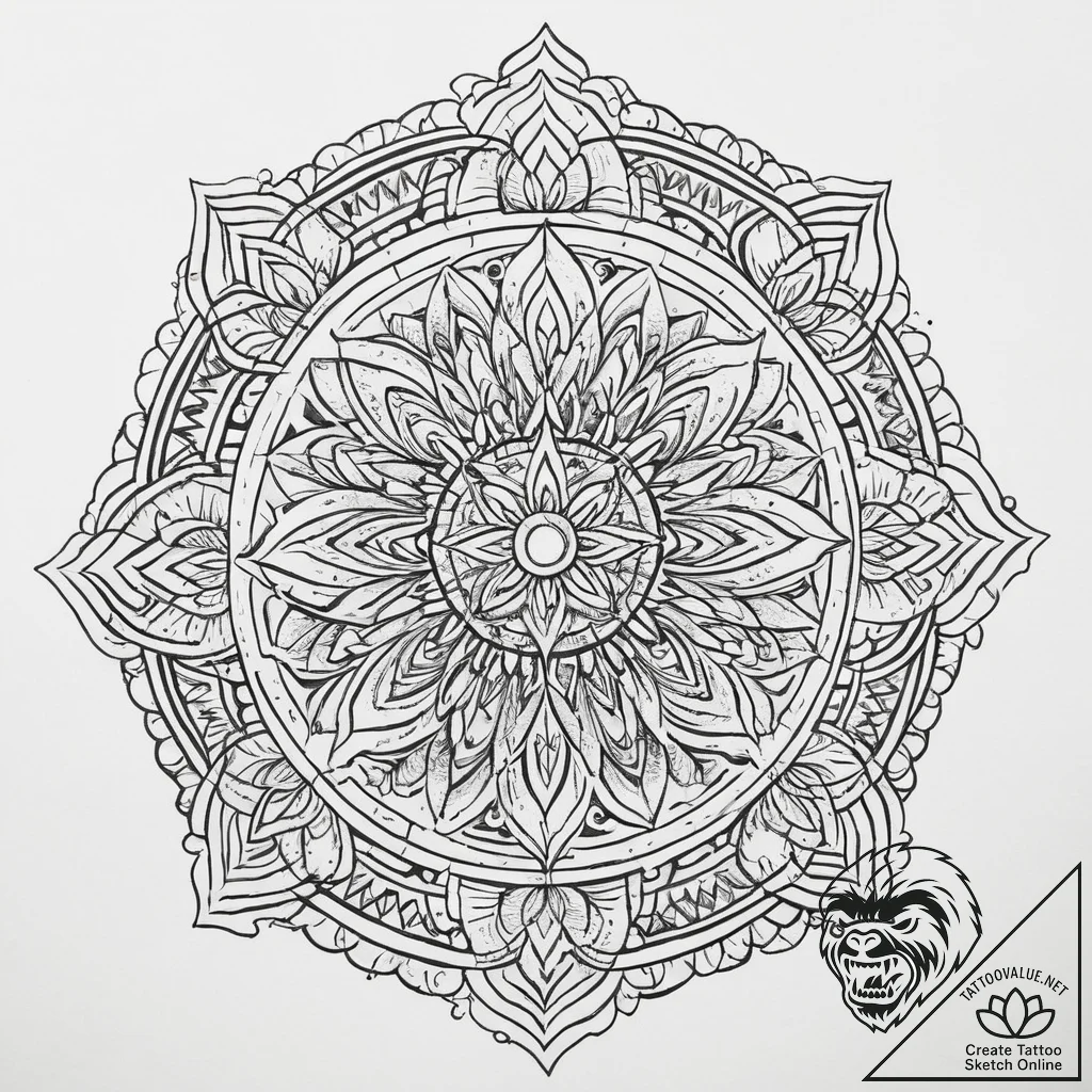 Tattoo sketch blessed image, artistic tattoo... - tattoo sketch (№1756294424_0, 27.08.2025 11:33) — tattoovalue.net