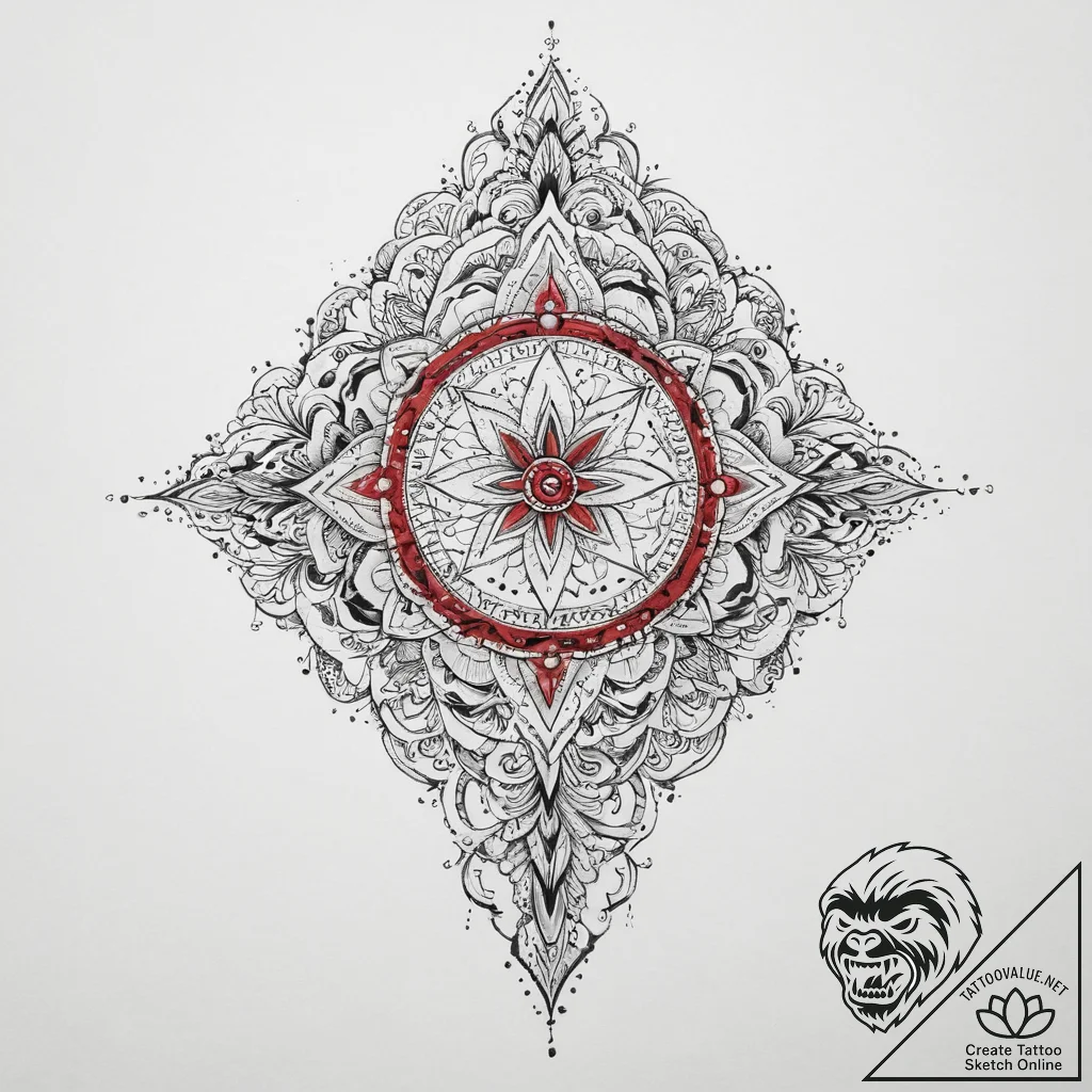 Tattoo sketch cosmic existence, artistic tatt... - tattoo sketch (№1756295020_0, 27.08.2025 11:43) — tattoovalue.net