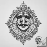Tattoo sketch goofy, tattoo line art, bold ou… – tattoo sketch (№1756296208_0, 27.08.2025 12:03) — tattoovalue.net