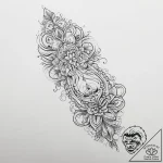 Tattoo sketch foot, tattoo flash sheet design… – tattoo sketch (№1756296407_0, 27.08.2025 12:06) — tattoovalue.net