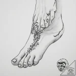 Tattoo sketch foot, concept art for tattoo, d… – tattoo sketch (№1756296805_0, 27.08.2025 12:13) — tattoovalue.net
