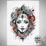 Tattoo sketch nightmare, tattoo flash sheet d… – tattoo sketch (№1756297400_0, 27.08.2025 12:23) — tattoovalue.net