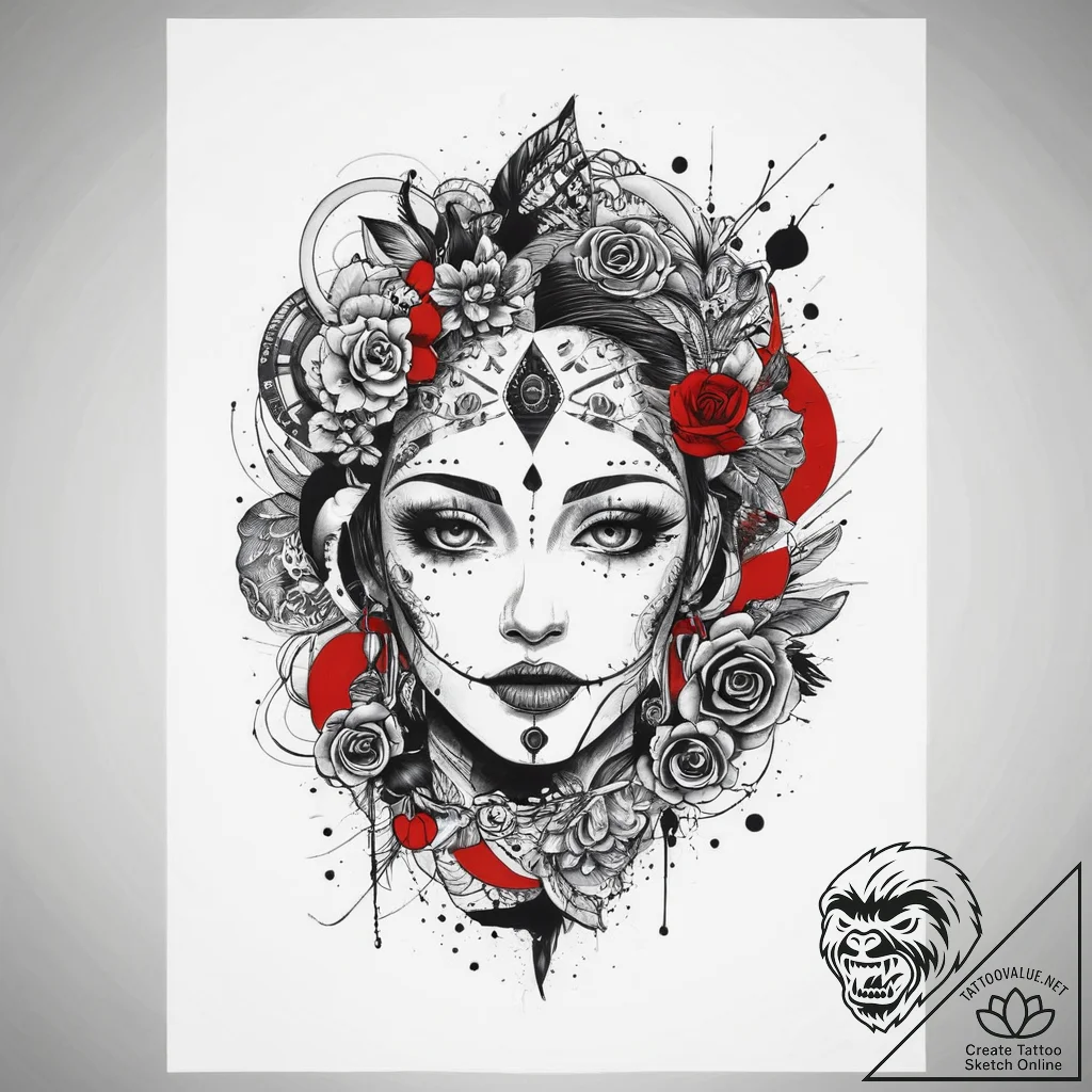 Tattoo sketch nightmare, tattoo flash sheet d... - tattoo sketch (№1756297400_0, 27.08.2025 12:23) — tattoovalue.net
