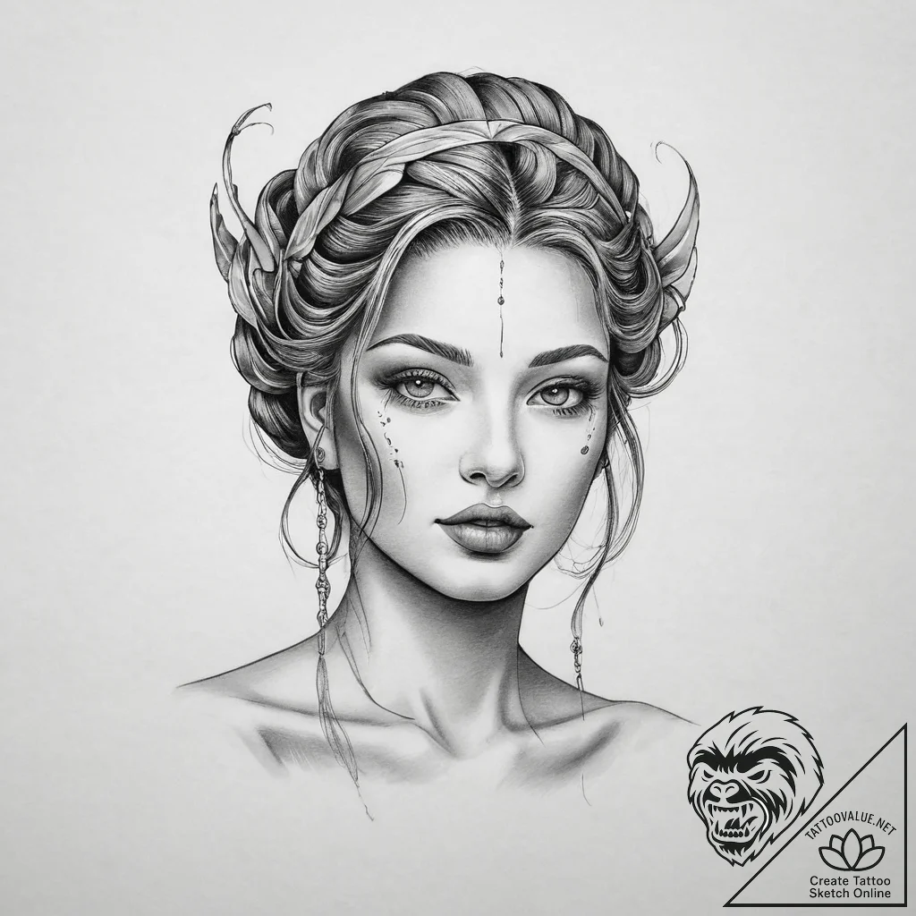 Tattoo sketch divine scene, tattoo drawing ou... - tattoo sketch (№1756298994_0, 27.08.2025 12:49) — tattoovalue.net
