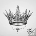 Tattoo sketch crown – tattoo sketch (№1756299794_0, 27.08.2025 13:03) — tattoovalue.net