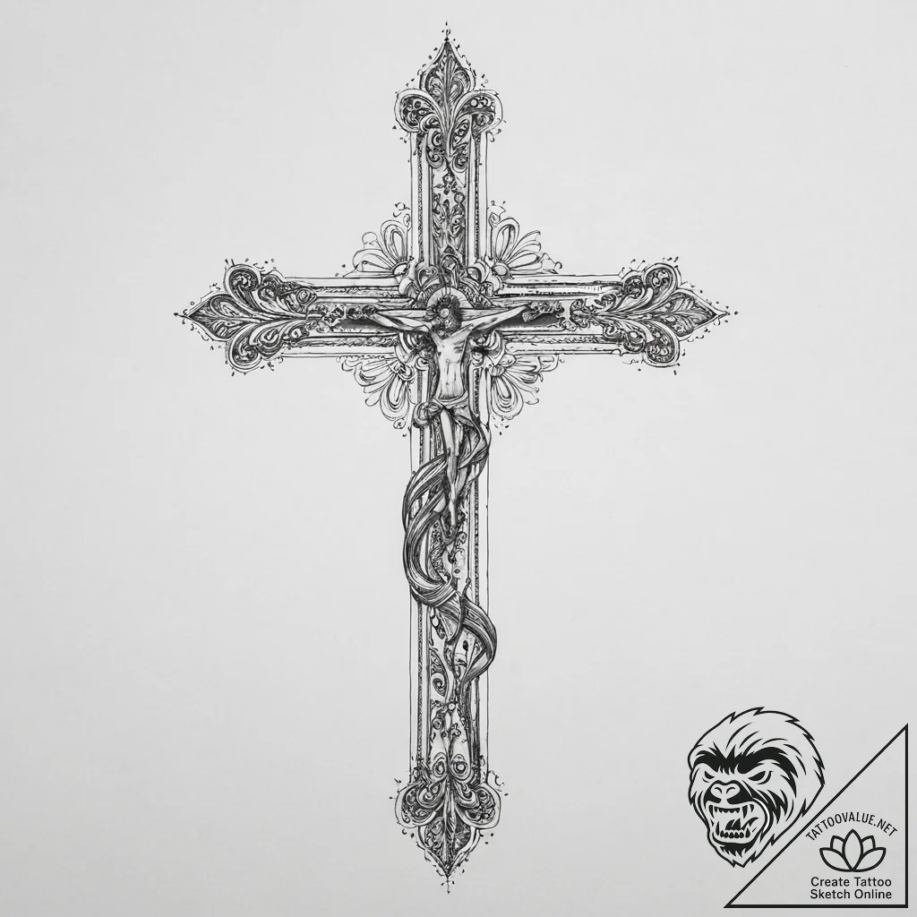 Tattoo sketch spirit, tattoo drawing outline,... - tattoo sketch (№1756301392_0, 27.08.2025 13:29) — tattoovalue.net
