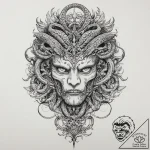 Tattoo sketch hydra head, artistic tattoo ske… – tattoo sketch (№1756302390_0, 27.08.2025 13:46) — tattoovalue.net